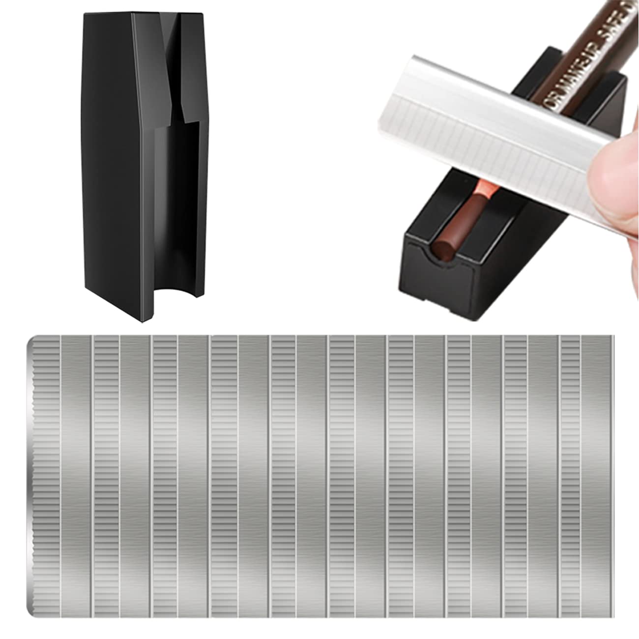 Photo 1 of Eyebrow Pencil Shaper Eyebrow Pencil Sharpener Waterproof Peel-Off Brow Pencils & 10Pcs Pencil Sharpener