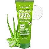 MIRACLAIR Aloe Vera Gel Soothing Moisturizer,100% Pure, 8.79 Fl Oz | Multipurpose, Hydrating Aloe Gel for Face, Skin&amp;Hair, After-Sun Care, Korean Skin Care