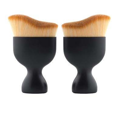 House of Quirk Contour Foundation S Shape Makeup Brushes - Pack of 2