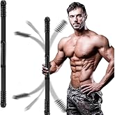 TEMPTIPS Fitness Bar, Elastic Resistance Exercise Bar for Strength Training | Physical Therapy Equipment for Arm Training, Pilates Workouts, Muscle Stretching, Home Exercise &amp; Sports Fitness