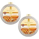 Mrs. Anderson's Baking Pie Crust Protector Shield, Set Of 2, Fits 9.5-Inch And 10-Inch Pie Plates, Prevents Over-Browning And