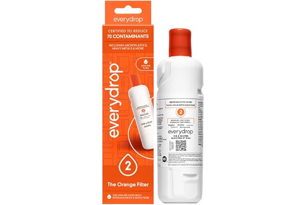 everydrop by Whirlpool Ice and Water Refrigerator Filter 2, EDR2RXD1, Single-Pack