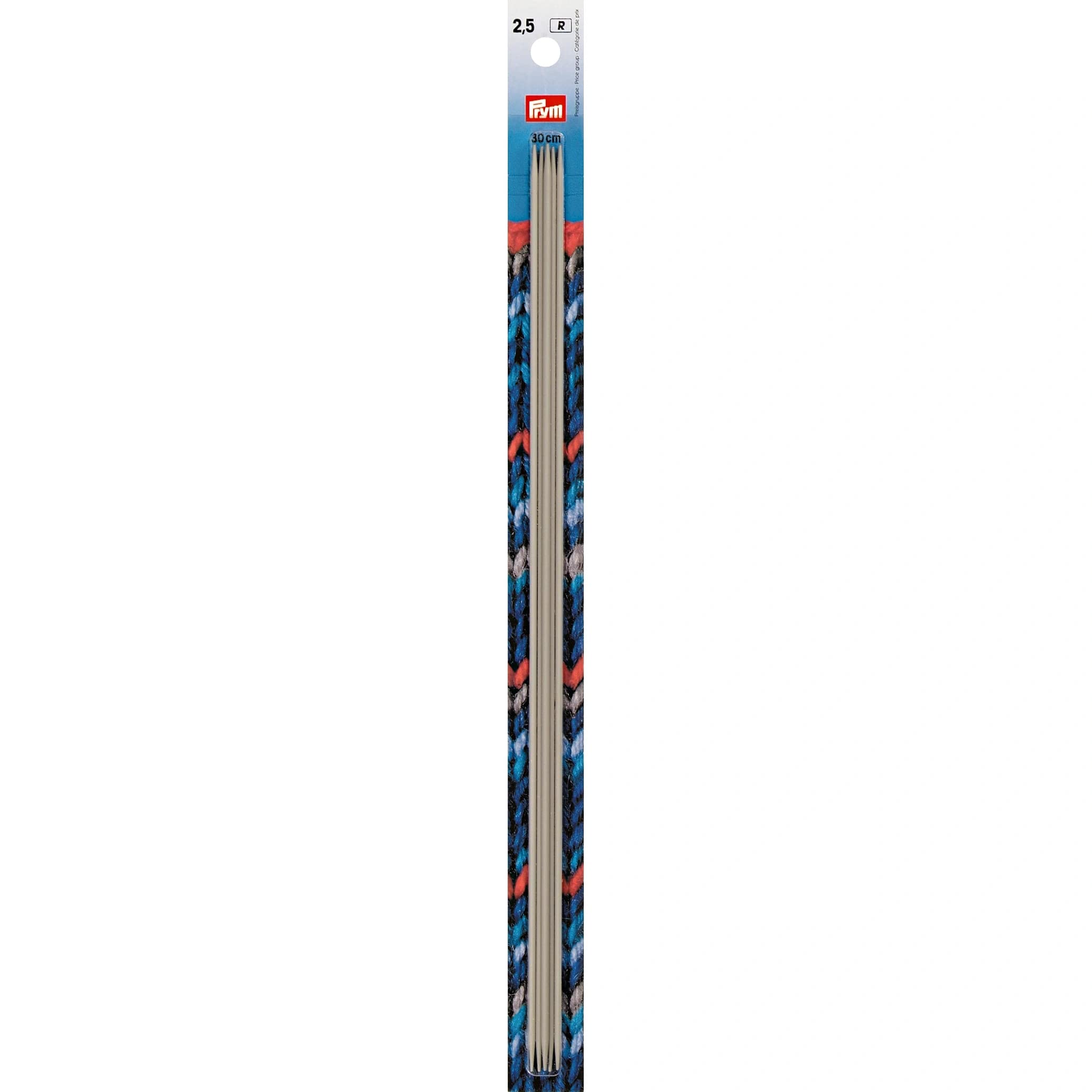 Prym - Prym Aluminium (30cm, 2.50mm) Double-Pointed Needles Set - 5 Needles — image 1