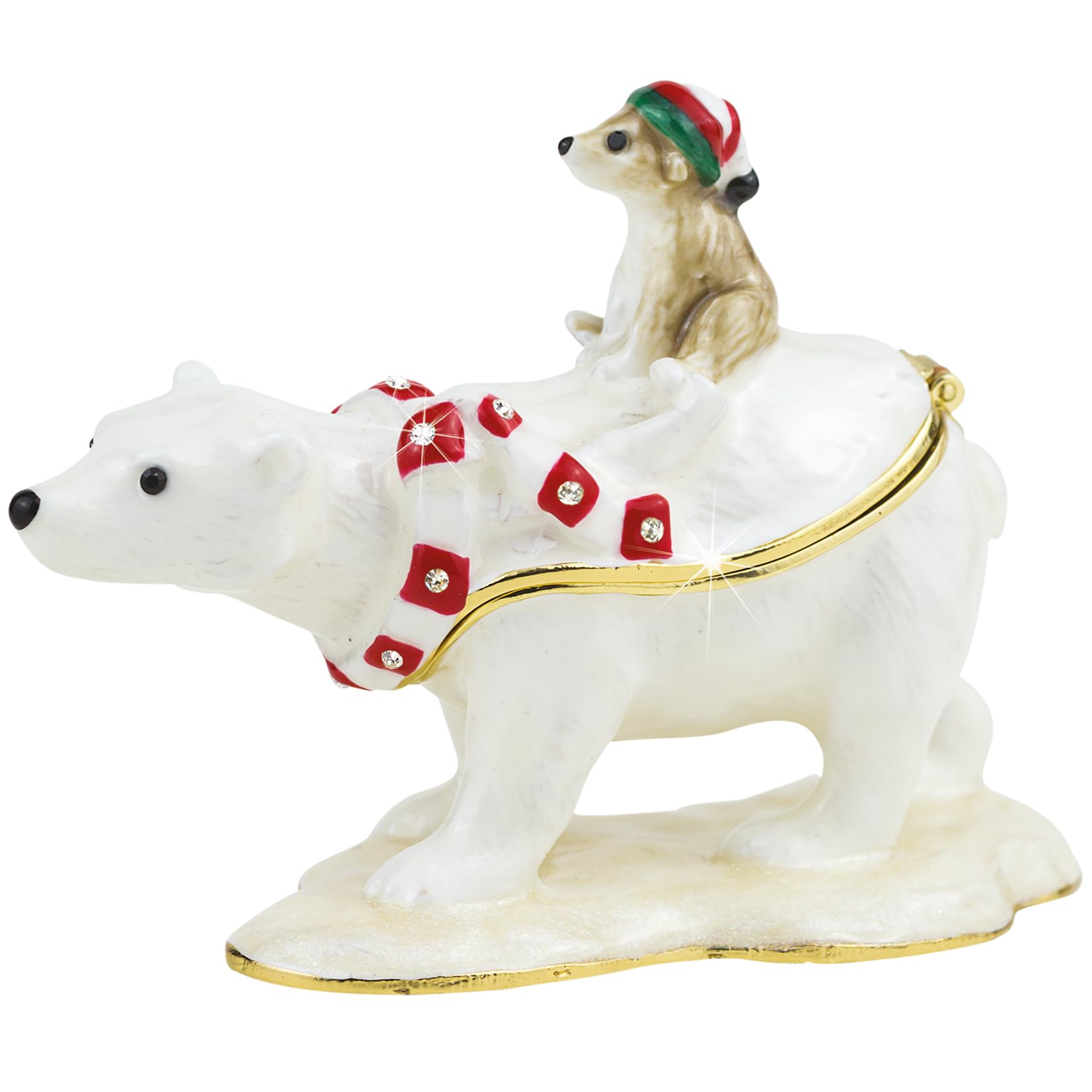 Craycombe Trinkets 6080 Polar Bear & Baby Trinket Box