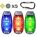 STURME LED Safety Light Strobe Lights for Daytime Running Walking Bicycle Bike Kids Child Woman Dog Pet Runner Best Flashing Warning Clip on Small Reflective Set Flash Walk Night (Blue Green Red)