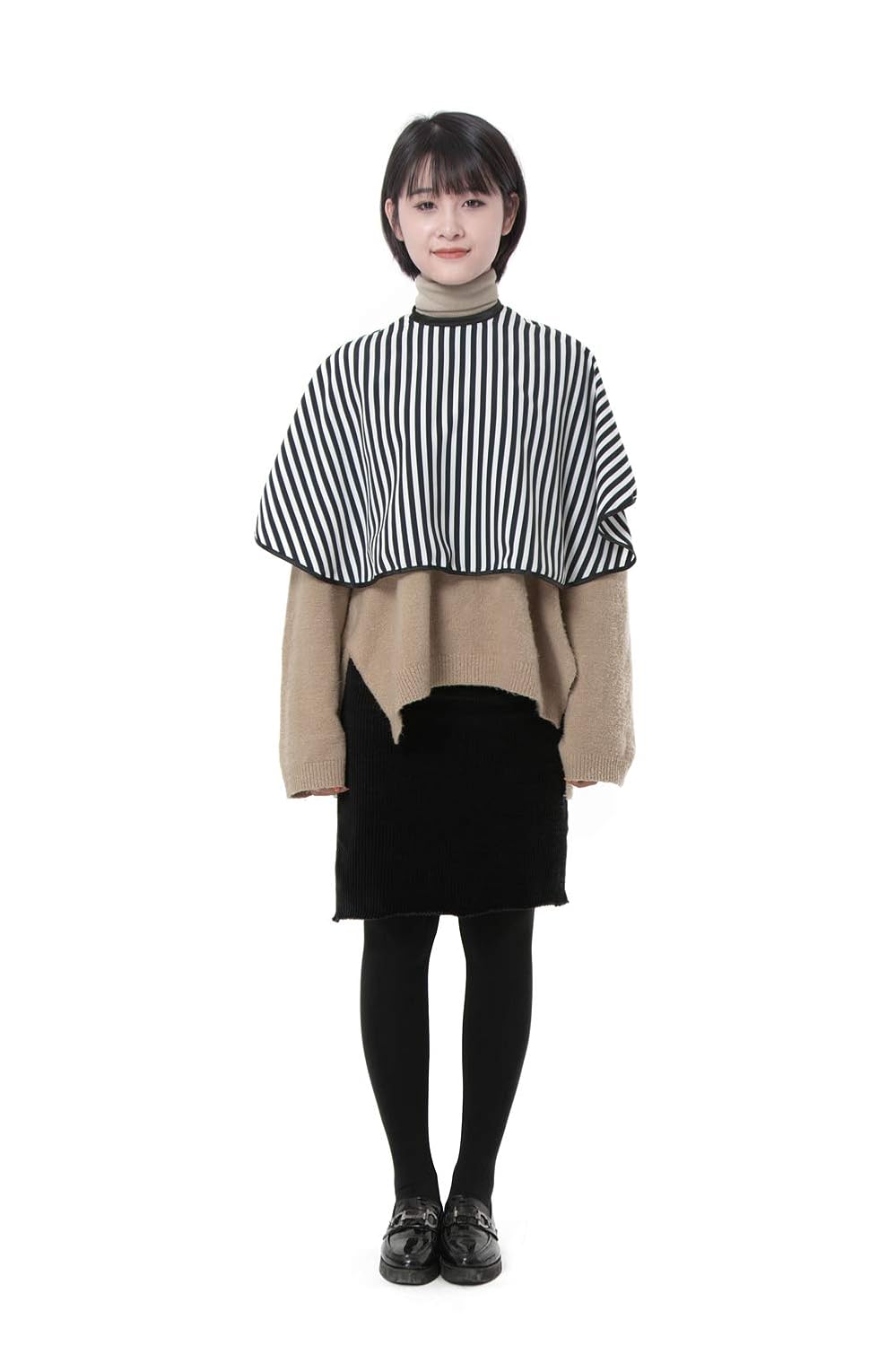 MUOBOFU Beauty Salon Styling Cape Comb-Out Cape Cloth Printed Shawl For Makeup Hair Salon Beauty Salon Hair Styling Waterproof Non-Stick Hair Easy To Clean(A)