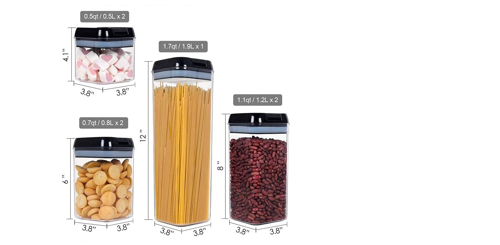 Vtopmart Airtight Food Storage Containers, 7 Count