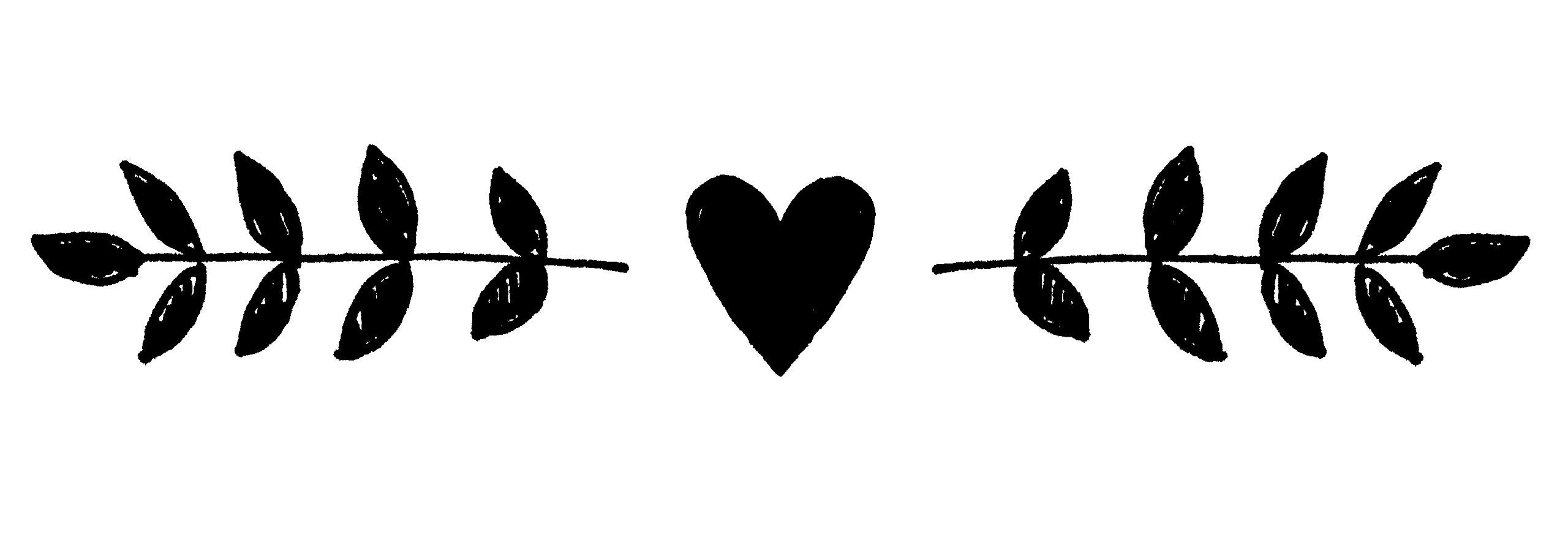 Artemio Heart Border Stamp, Wood, 26 x 75 mm