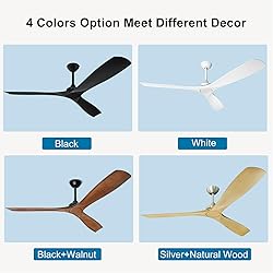 Depuley 60 Inch Large Ceiling Fan No Light with