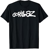 Gorillaz White Paint Brush Logo T-Shirt Small