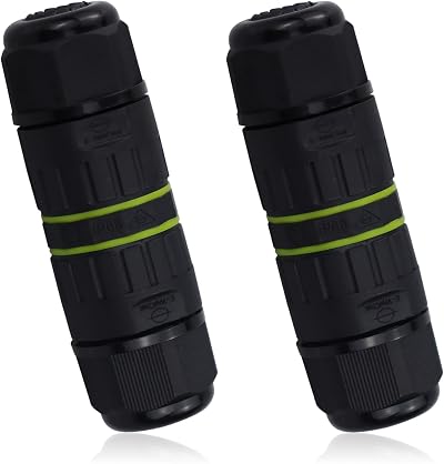SZCXDKJ IP68 Waterproof Junction Box 2 Pcs Outdoor Electrical Cable Connectors