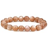 Keleny Fashion Crystal Man Women Stretch Bracelet 10mm Round Beads Rock Jasper 7 Inch Unisex