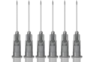 LUXIBOLL 22Ga 1 Inch/25mm Needle Luer Lock for Industrial Measuring, Refilling Inks and Plant, Individually Packaged 100 PCS