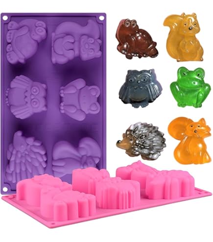 Amazon.com: 3D Cute Fox Head Silicone Mold for DIY Candy Jelly