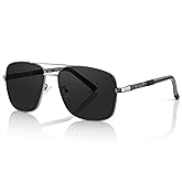 Olwen XXL Navigator Sunglasses For Large Heads (Polarized), Extra Large, Big and Tall, XL + Free Hard Case