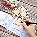 Jetec 50 Pack Unfinished Wooden Snowflakes Christmas Ornaments Paintable Blank Xmas Tree Hanging Wood Slices with 50 Ropes for DIY Art Crafts Christmas DIY Wooden Snowflake Decoration 3.15 x 3.15 Inch