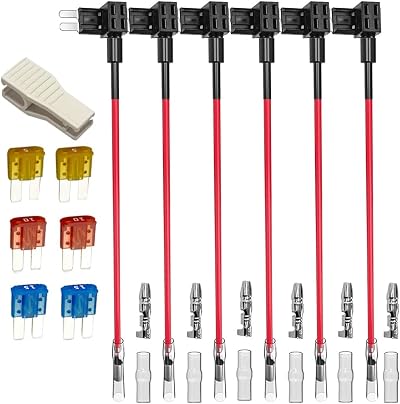 Gebildet Add-a-Circuit Micro 2 Fuse Tap 12V 24V 6pc Kit with Fuse Puller