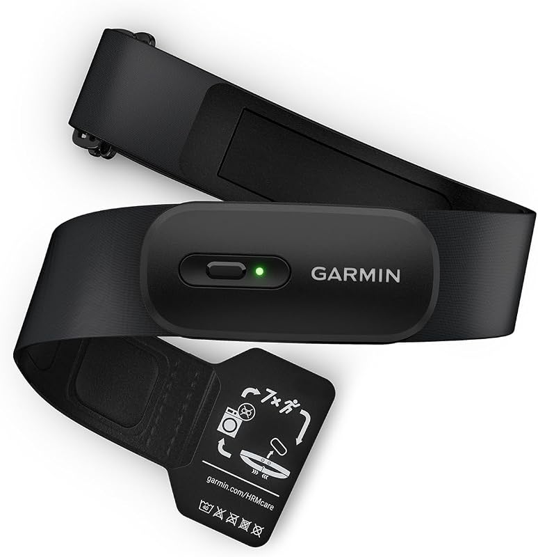 Garmin HRM-200, Monitor de frequência cardíaca, resistente à água, correia lavável na máquina, correia ajustável para garantir um ajuste ideal, até 1 ano de bateria, tamanho M-XL