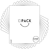 Golden State Art, 16x20 White Backing Board, Backer Boards for Frame, Picture (10 Pack)