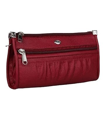 Awesome Fashions Womens Clutch Red ( 5 Pocket )