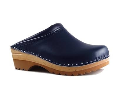 navy blue clogs