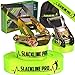 Slackline Kit: 52 Foot Classic Trickline Slackline Set with Training Line for Slackers of all Ages from Slackline Kids to Slack Line Adults