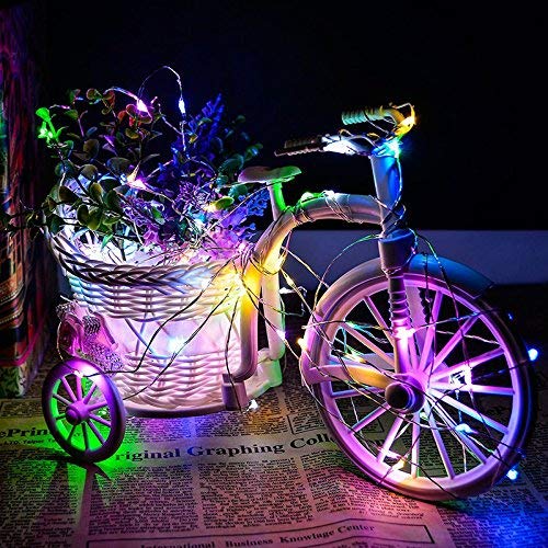 LED Bottle Lights with Cork, KEFU Fairy Lights Wine Bottle Lights with Cork, 2M 20 LED Battery Operated Wire String Light, for DIY, Party, Decor, Christmas, Halloween,Wedding (Color)