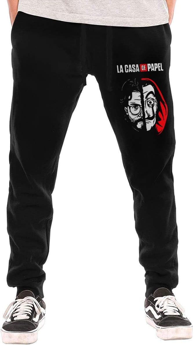 Money Heist LaCasade-Papel Men's Long Pants Track Pants Fit Joggers Sweatpants for Gym Training