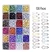 1200 PCS Bulb Safety Pins, 20 Assorted Colors Bulb Pins Metal Gourd Pins Pear Shaped Safety Pins Calabash Pins Clothing Tag Pins Knitting Stitch Markers with Storage Box for DIY Sewing Craft Making