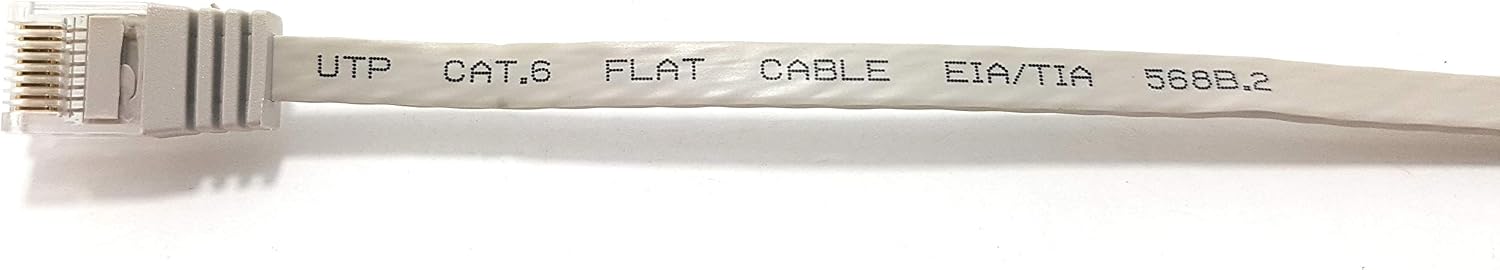 MainCore 10m Beige Flat Cat6 Ethernet RJ45 to RJ45 GIGABIT High Speed Network LAN Patch Moderm Router TV Cable Lead … (10m) - Image 5