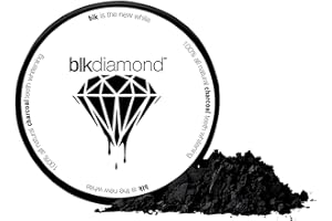 BLKDIAMOND Premium Activated Charcoal Natural Coconut Teeth Whitening Powder - Safe for Enamel to get a Whiter and Brighter Smile - Organic Toothpaste Detoxifier