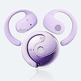 Reegus Wireless Earbuds Open Ear Buds Ows Bluetooth Headphones Outside Ear Wireless Hang-ing Headset IPX5 Waterproof Headset with Mic Bone Air Conduction Earbuds for Sports/Workout/Running