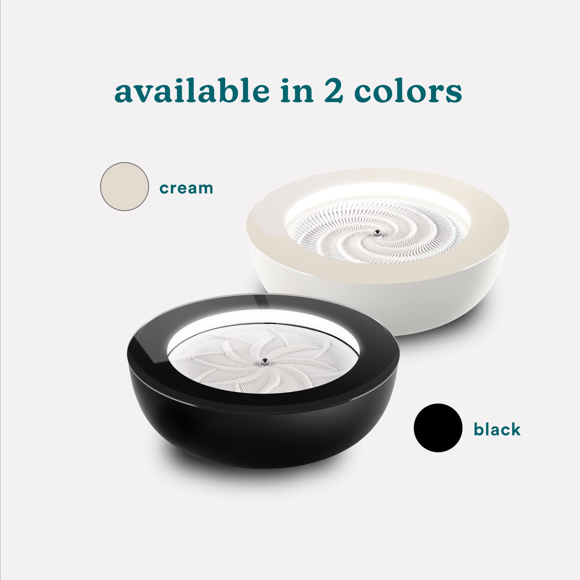 Homedics Drift Sandscape, Perpetual Motion Machine, Zen Garden, Meditation Accessories, Decorative Sandscape, Bluetooth, iOS, Android, by Homedics (21 Inch (Large), Black)