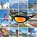 Bernard Bertha Motorcycle Riding Glasses Goggle Kit, Padded Glasses Frame with 4 Lens Kit for Outdoor Activity Sport