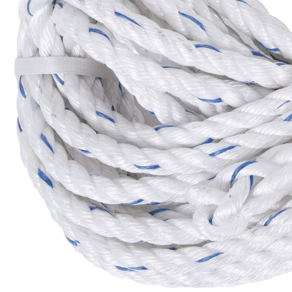 Peakworks Fall Protection V84084025 Vertical Lifeline Rope with Back Splice and Snap Hook, 25 ft. Length, White: Industrial & Scientific