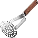 Tmflexe UPGRADED Potato Masher Stainless Steel Heavy Duty Strong Anti-slip Handle Not Easy to Bent Easy to use Sturdy Constru