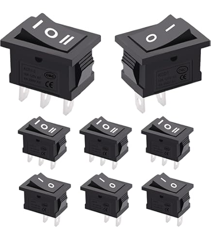 Interruttore KZQ 12V, Interruttore A Bilanciere Rotondo, Pulsante - Foto 5