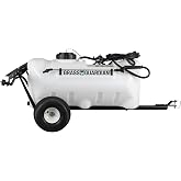Grass Guardian 25 Gallon Pull-Behind Trailer Broadcast Sprayer - 1.1GPM, 7' Swath