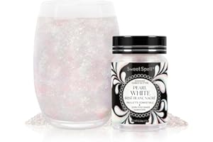 Sweet Spell Edible Glitter (15g) - Shimmer Sparkles for Drinks, Cakes, Cocktails - 100% Edible & Food Grade Glitter, Vegan, Gluten-Free (Iridescent Pearl White)