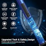SUPRUS candle lighter Rechargeable USB 360° Neck Stainless Steel Dark Blue view 3