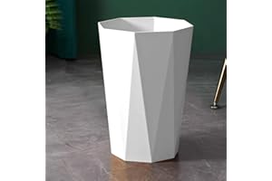 Polygon Small Trash Can, Trash Can Wastebasket Plastic Trash Bin Garbage Container Rubbish Can Paper Basket Office Organizer 