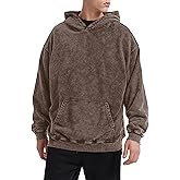 Bobeutou Oversized Hoodie Men Vintage Cotton Casual Hooded Sweatshirt Trendy Baggy Basic Hoodies Retro Pullover Streetwear