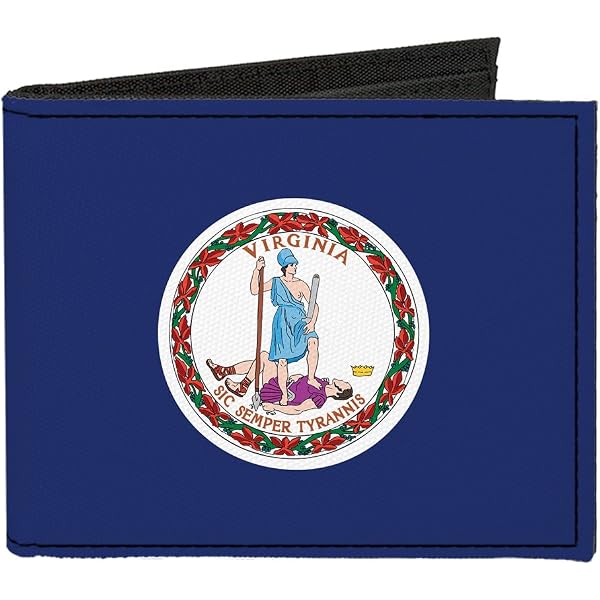 Buckle-Down Canvas Bi-fold Wallet - Tennessee Flag Design, 4" X 3.5", 5 Card Slots, ID Window, Durable Woven Canvas - View #2
