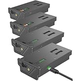 Artman 4-Pack Rechargeable New Reveal Lithium Battery Pack for Trail Camera | For Reveal Pro 3.0, X, X Ultra 3.0, X Gen 3.0, X Pro, X Gen 2.0, XB, SK Cellular Trail Cameras, Upgraded LED &amp; Solar Charging