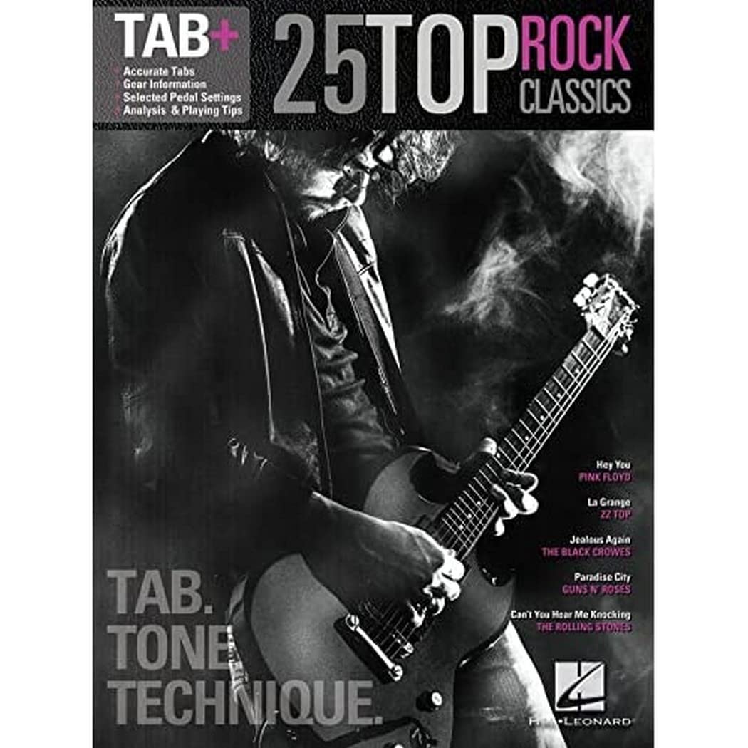 25 Top Rock Classics - Tab. Tone. Technique.: Tab+