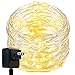 Oak Leaf LED String Lights,33 ft 100 LEDs Starry Fairy Lights for Bedroom,Wedding,Patio,Gate,Party, 3V Power Adapter,Warm White