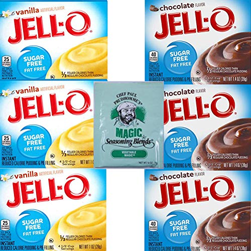 Jello Sugar Free Pudding Mix Combo Vanilla And Chocolate Instant