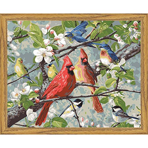 Bird Paint by Number Kits Kritters in the Mailbox Bird Paint by Number
