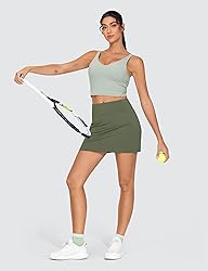 THE GYM PEOPLE Women's High Waisted Golf Skorts