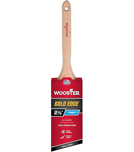 Wooster Brush 4410-2 1/2 Chinex FTP Angle Sash Paintbrush, 2-1/2